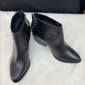Matisse Black Ankle Booties with Stud Accents